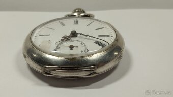 Staré stříbrné kapesní hodinky, stříbro, ag, zasiláme ihned - 11
