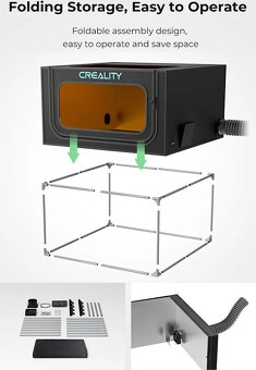 Laser Engraver Enclosure Creality, ochranný kryt. - 11