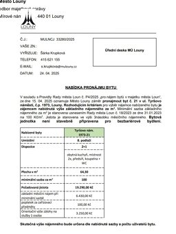Městský byt Tyršovo náměstí 1973 - 21, Louny - 11