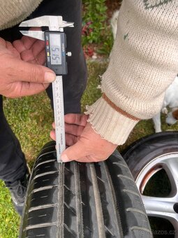 4x alu ze Škoda Octavia 1 + letních pneu Nokian 5-6mm 195/65 - 11