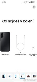 Nový Samsung A17 5G Black 4Gb/128GB , záruka 24m, nepoužitý - 11