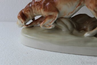 Lovečtí psi na stopě, rok 1960–1978, porcelán Royal Dux - 11