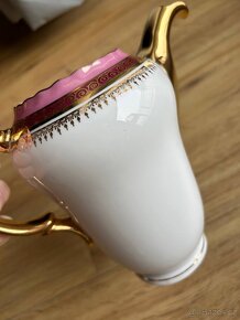 Konvice, porcelán, Thun, bílá, zdobená - 11