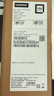 💻 Prodám herní notebook Lenovo Legion 5 – i5 / 16GB / 1TB S - 11