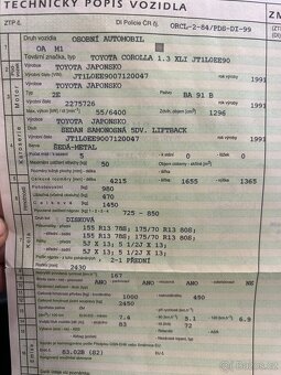 Toyota Corolla 1,3 55 kw 1991 - 11