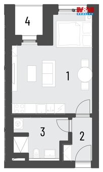 Prodej bytu 1+kk, 40 m², Brandýs nad Labem, ul. Dřevčická - 11