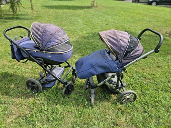 Dětský kočárek JASMINE 2x + autosedačka + síťka proti hmyzu - 11