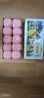 Bavl. pletací/háčkovací příze Sněhurka,nepoužitá - 11