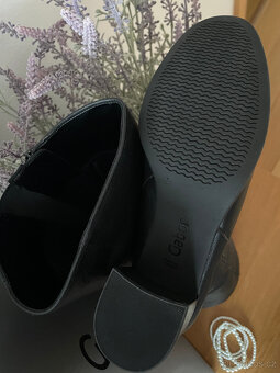 Černé luxusní elegantní kožené kozačky Gabor vel. 39 - 11