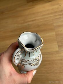 Vázička, porcelán, Royal Dux Bohemia, zdobená - 11