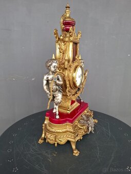 Starožitné bronzové hodiny Imperial - 11