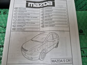 dekorativní ozdobné lišty prahu broušený hliník Mazda 5 CC29 - 11