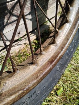 Kolo na wehrmacht motocykl DKV 350 nd v pískové barvě - 11