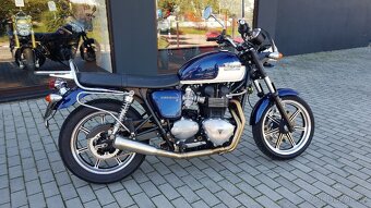 Prodám na triumph Bonneville - sedlo, zadní tlumiče, výfuk - 11