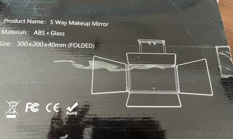 5stranné zrcadlo-dobijecí LED světlo - 11