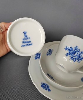 Sada starožitného porcelánů: trio Bavaria a váza Kaiser - 11