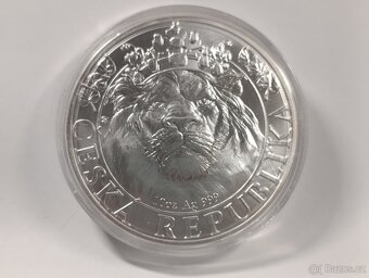 Stříbrná 10 oz investiční mince Český lev 2022 stand, 311gr. - 11