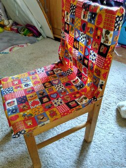 dětská dřevěná židle, stolička - 11