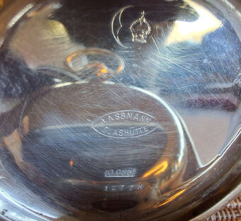 krásné kapesní hodinky ASSMANN GLASHÜTTE, originální, stříbr - 11