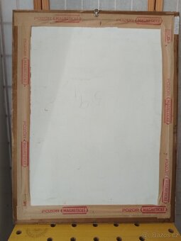obraz NAHÁ DÍVKA, akt, olej, Fr. Bartoň 1995 - 11