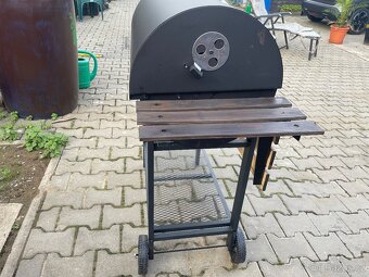 Velký grill/udírna Heckermann včetně příslušenství - 11