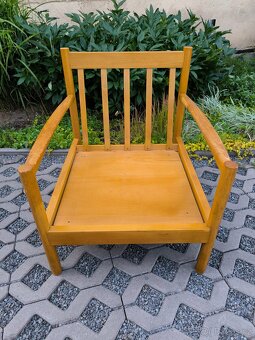 Retro dřevěné křeslo TON - Brusel 70. léta - 11