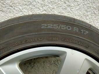 Alu kola originál Audi, 8J x r17, 5x112, ET 39, Letní pneu - 11