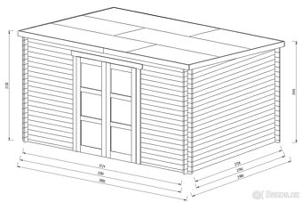 Zahradní domek 4x3 metry síla 28mm - 11