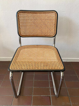 6 x originální konzolová židle THONET S 32 V vídeňská proutě - 11