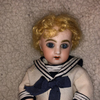 Rare Old Blue Baby, první forma Jumeau, průměr 1 1/27", cca - 11