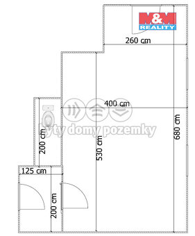 Pronájem obchod a služby, 30 m², Děčín, ul. Oblouková - 11