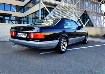 MERCEDES SEC 500 W126, ČERNÝ INTERIÉR, PO SERVISE, NOVE STK - 11