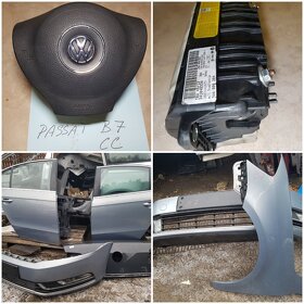 Passat B7 6x dveře- šedá pastelová LI7F kompletní PP PZ - 11