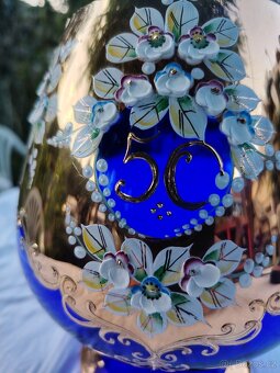 Velké modré skleněné číše - 11