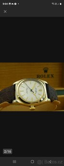 Rolex BUBBLEBACK Oyster Perpetual v 9k zlatě pěkné - 11