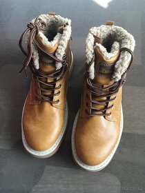 Kotníkové zimní boty s kožíškem na zip - Landrover - 11