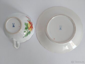 Starožitný porcelánový šálek Míšeň - Meissen - 11