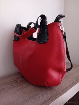 Leather dámská velká hobo kabelka kožená nová - 11