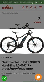 Elektrokolo Haibike SDURO HardNine 1.0 016217 - black/grey/b - 11