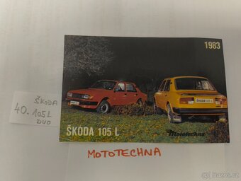 Kartičky z bonbonyéry Orion Mototechna - 11