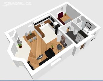 Pronájem prostorného bytu 2+kk (92 m) v RD Libčice nad Vlt. - 11