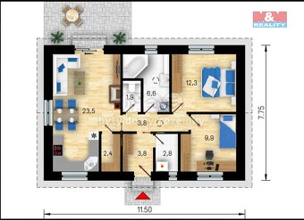 Prodej rodinného domu na klíč. pozemek 1080m²,Újezd nade Mží - 11
