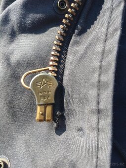 BUNDA PARKA M65 ALPHA INDUSTRIES XL/R ČERNÁ - 11