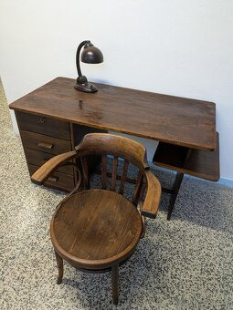 Ohýbané polokřeslo a stolní lampa W. Coates - 11