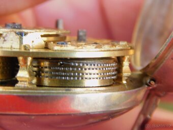 Starožitné anglické stříbrné kapesní "Špindlovky"CABRIER  - 11