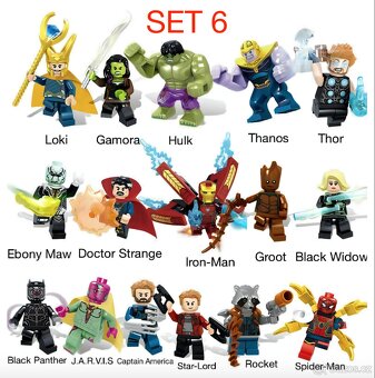 Figúrky Superhrdinovia (8ks) typ lego 1 - nové - 11