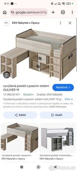 Dětská/studentská vyvýšená postel - 11