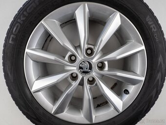 Škoda Octavia - Originání 16" alu kola - Zimní pneu - 11