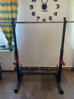 Posilovací set,lavice,bench press,stojan,činky,osa,závaží - 11