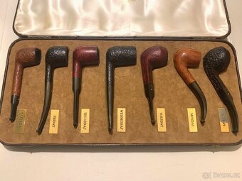 Sada pouzder na dýmky DUNHILL s dýmkami Seven Day, vzácné, 6 - 11